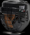 LEONE CASCO FIGHTER in pelle con grata di ferro estraibile